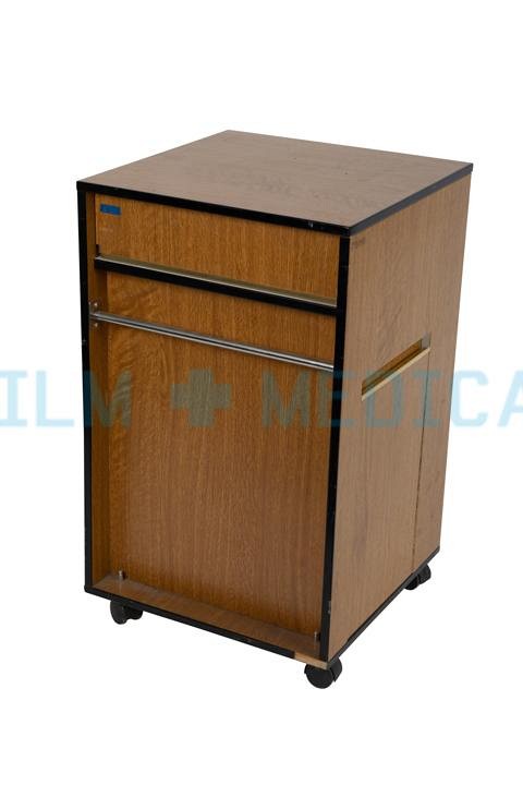 Hospital Bedside Cabinet in Oak Veneer